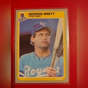 George Brett 1985 Fleer #199 Kansas City Royals Baseball Card